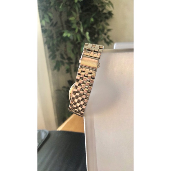 Michael Kors Mother of Pearl Stainless Steel Watch with Swarovski Crystals - Picture 5 of 8